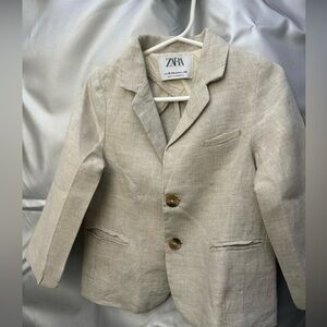 Zara toddler linen blazer